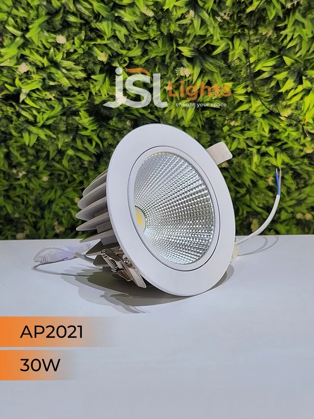 APRA AP2021 30W White Recessed COB Spotlight - 30W, 4000K
