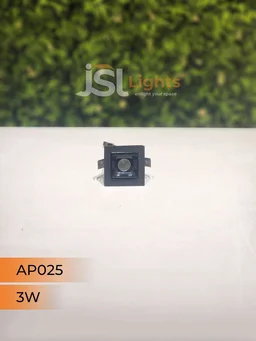 APRA AP 025 3W Black Linear Recessed COB Spotlight - 3W, 6000K