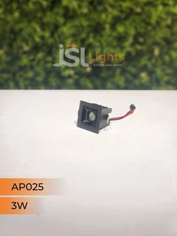 APRA AP 025 3W Black Linear Recessed COB Spotlight - 3W, 6000K