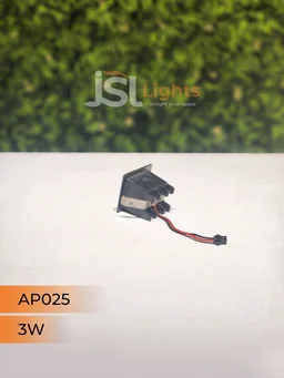 APRA AP 025 3W Black Linear Recessed COB Spotlight - 3W, 6000K
