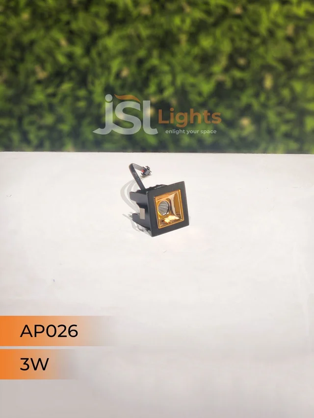APRA AP 026 3W Black Rose Gold Linear Recessed COB Light - 3W, 6000K