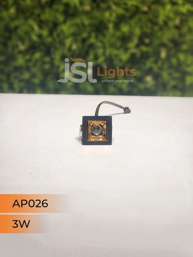 APRA AP 026 3W Black Rose Gold Linear Recessed COB Light - 3W, 6000K