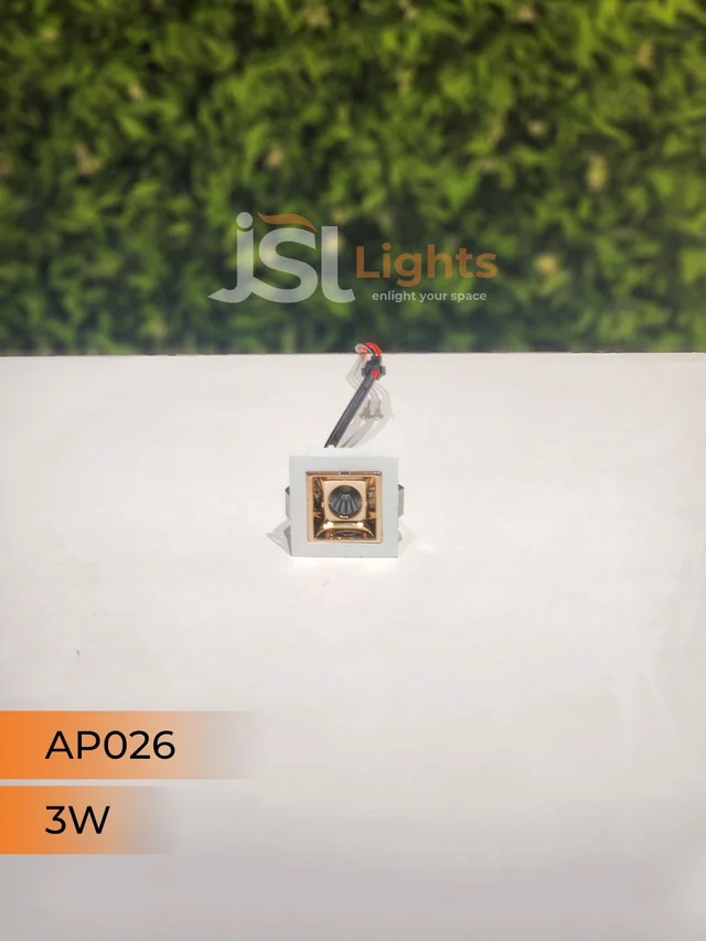 APRA AP 026 3W White Rose Gold Linear Recessed COB Light - 3W, 6000K
