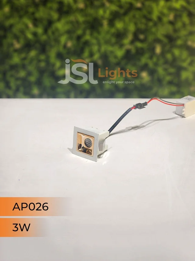 APRA AP 026 3W White Rose Gold Linear Recessed COB Light - 3W, 6000K