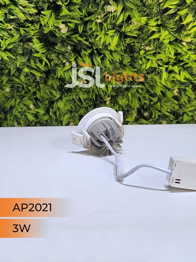 APRA AP2021 3W White Recessed COB Spotlight - 3W, 6000K