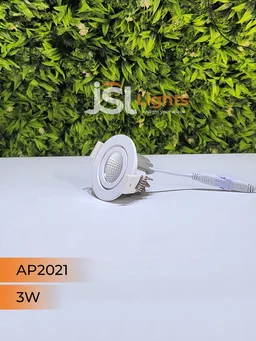 APRA AP2021 3W White Recessed COB Spotlight - 3W, 3000K