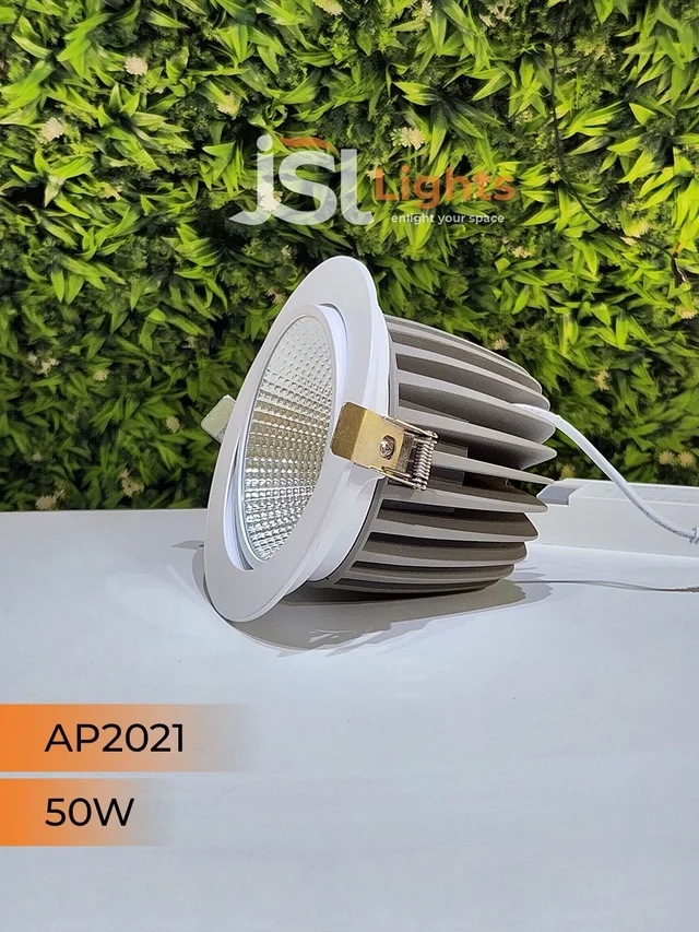 APRA AP2021 50W White Recessed COB Spotlight - 50W, 3000K