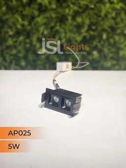 APRA AP 025 5W Black Linear Recessed COB Spotlight - 5W, 6000K