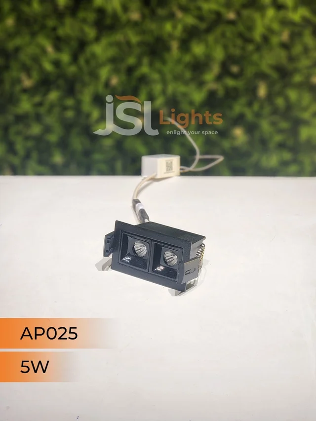 APRA AP 025 5W Black Linear Recessed COB Spotlight - 5W, 6000K