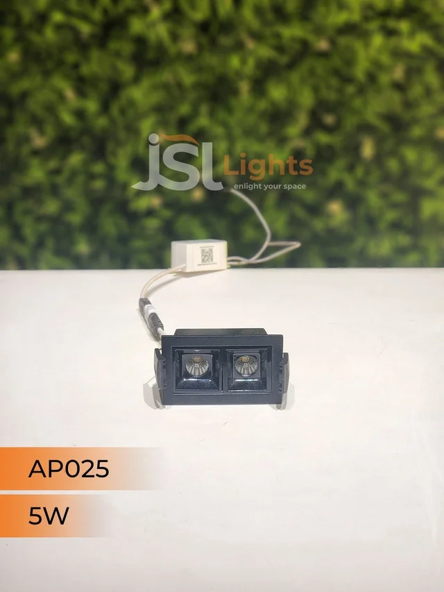 APRA AP 025 5W Black Linear Recessed COB Spotlight - 5W, 4000K