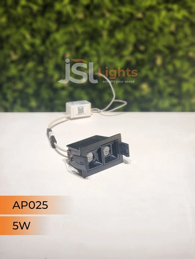 APRA AP 025 5W Black Linear Recessed COB Spotlight - 5W, 6000K