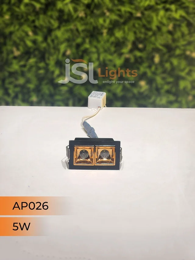 APRA AP 026 5W Black Rose Gold Linear Recessed COB Light - 5W, 4000K
