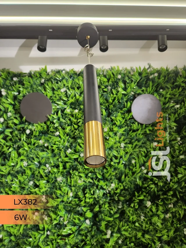 LX 382 Black GD12W Hanging Light - 6W, 3000K