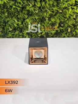 LX392 6W Square Black RG Surface Cylinder Light - 6W, 3000K