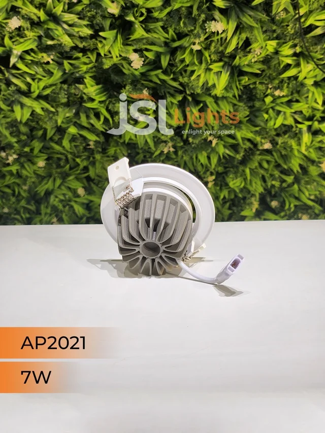 APRA AP2021 7W White Recessed COB Spotlight - 7W, 6000K