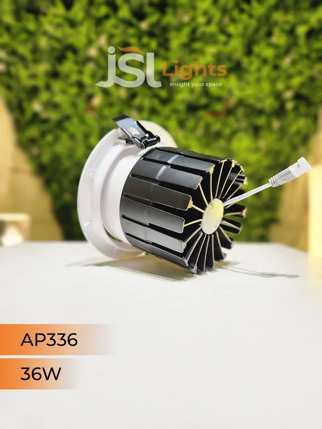 APRA AP 336 36W Round Deep Recessed COB Downlight - 36W, 3000K