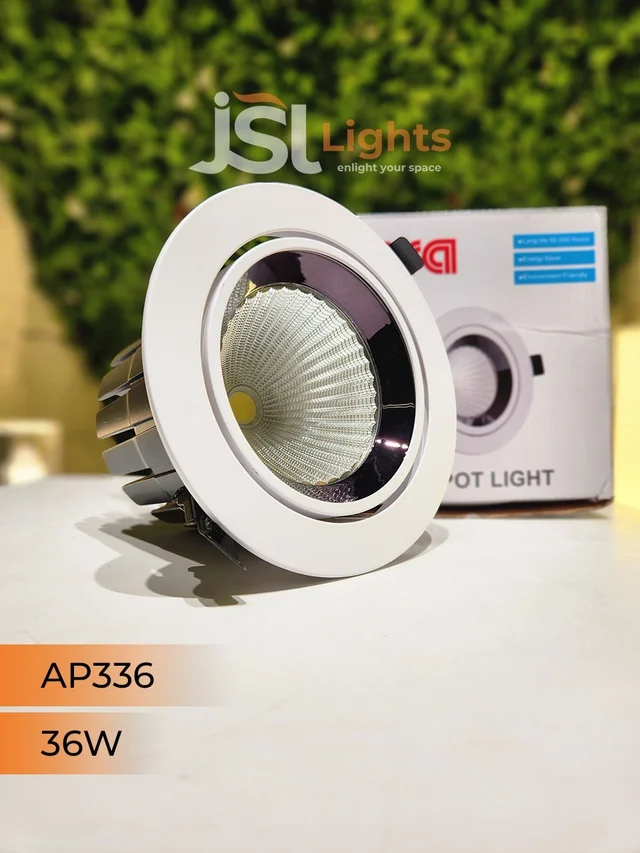 APRA AP 336 36W Round Deep Recessed COB Downlight - 36W, 4000K