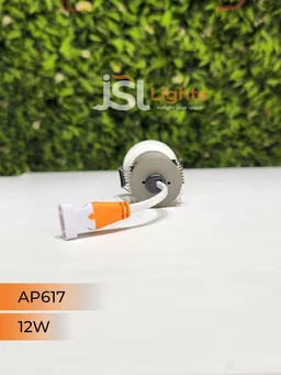APRA AP 617 12W Grey Deep Recessed COB Downlight - 12W, 3000K