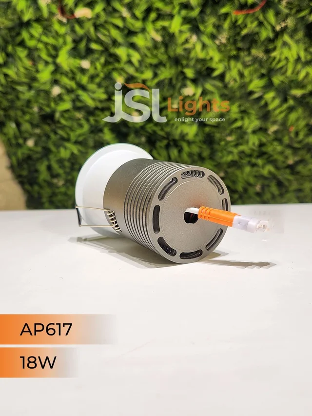 APRA AP 617 18W Grey Deep Recessed COB Downlight - 18W, 3000K