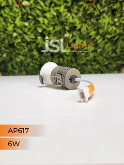 APRA AP 617 6W Grey Deep Recessed COB Downlight - 6W, 3000K