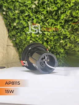 APRA AP8115 15W Pop-Up Recessed COB LED Downlight | 360° Tiltable | 3000K/4000K | Black & White | 2-Year Warranty - 15W, 3000K, Black