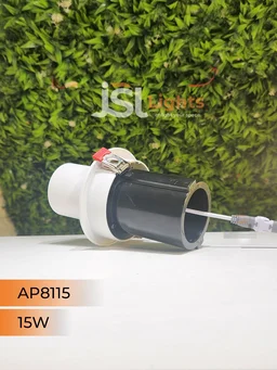 APRA AP8115 15W Pop-Up Recessed COB LED Downlight | 360° Tiltable | 3000K/4000K | Black & White | 2-Year Warranty - 15W, 4000K, White