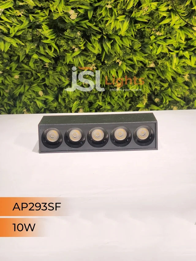 APRA AP293 10W White Linear Surface COB Spotlight - 4000K, Black