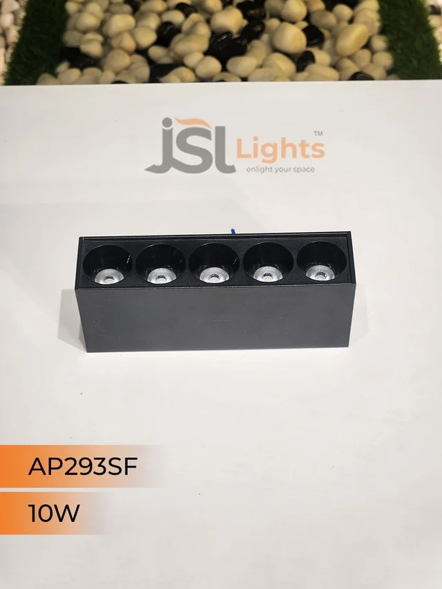 APRA AP293 10W White Linear Surface COB Spotlight - 3000K, Black