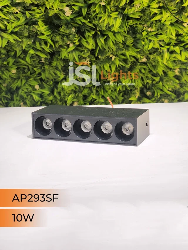 APRA AP293 10W White Linear Surface COB Spotlight - 4000K, Black