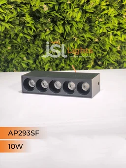 APRA AP293 10W White Linear Surface COB Spotlight - 3000K, Black