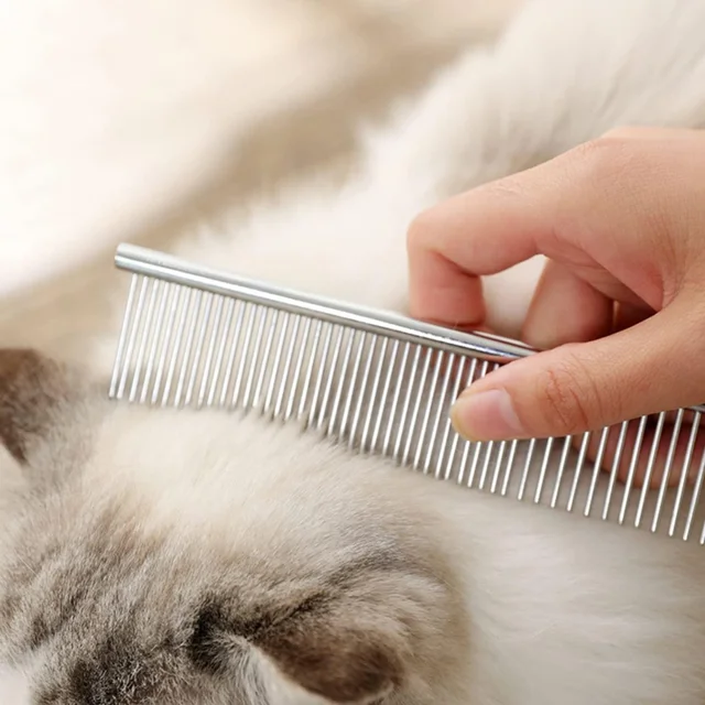 Jivanpetking Dog Steel Comb - SILVER