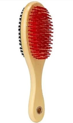 Jivanpetking Pet Double Sided Soft Brush Comb large - LARGE, MULTI COLOUR