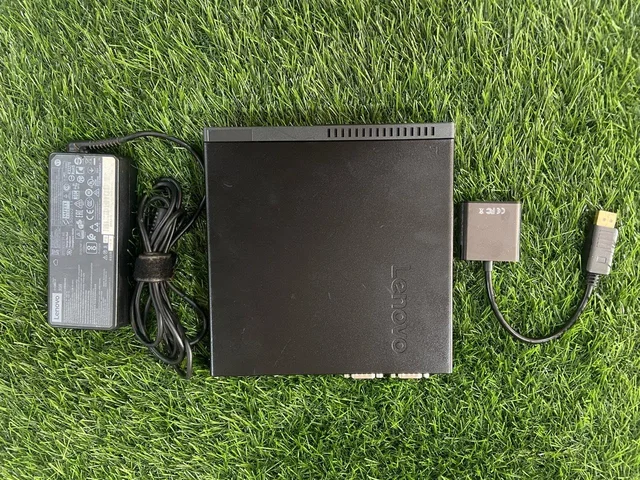 Lenovo (Refurbished) Lenovo ThinkCentre M710q Tiny Desktop – Intel i3 (6th/7th Gen) | 4GB RAM | 500GB HDD | NVMe Slot Available | Upgradeable RAM & Storage | Windows 11 | Ultra-Compact Business PC - Black