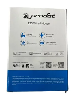 Prodot USB Optical Mouse – Ergonomic Design, High Precision, Plug & Play - Black