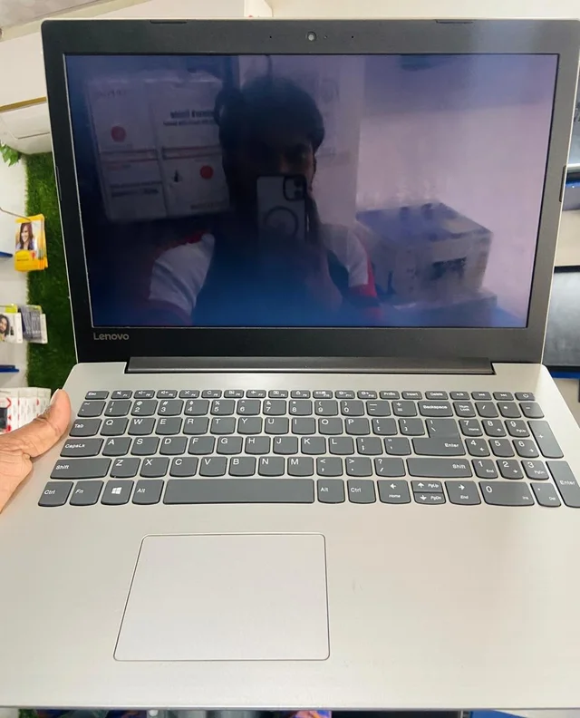 Lenovo (Refurbished) Lenovo IdeaPad 15-15IKB | Core i3 7th Gen | 8GB RAM | 256GB SSD | Windows 11 Pro | Original Adapter - Silver & black