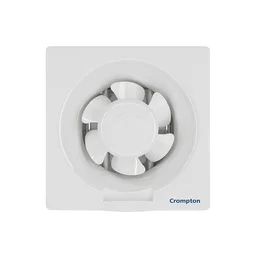 Crompton Brisk Air Plus 6 inch Kitchen/Bathroom/Office Exhaust (Ventilation) Fan | Automatic Dust Protection Shutters | 275 CMH Powerfu