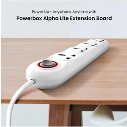  Crompton Powerbox Alpha LITE Extension Board 6A with 4 Universal Sockets | 2 Meter Cord |