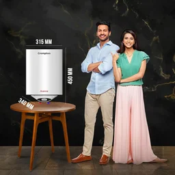 Crompton Acenza 25L Storage Water Heater (Geyser) with Superior Glassline Coating, 8 Bar pressure rating and 5yr Tank warranty, Wall Mounting