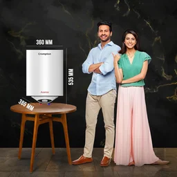 Crompton Acenza 25L Storage Water Heater (Geyser) with Superior Glassline Coating, 8 Bar pressure rating and 5yr Tank warranty, Wall Mounting