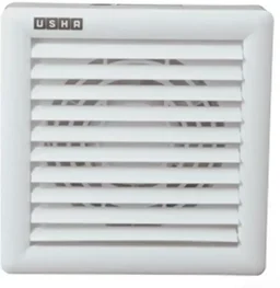 USHA Crisp Air Premia AS PLUS 150mm (6-Inch) Exhaust Fan for Bathroom | 100% Copper Motor |Corrosion protected| Quiet Operation | White