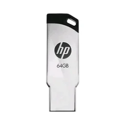 HP Storage 64GB USB2.0 Pen Drive, V236W,Metal, Silver