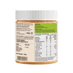 Pintola All Natural Peanut Butter - Crunchy, 350g