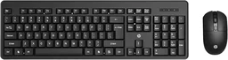 HP KM200 Wireless Mouse and Keyboard Combo, Full-Size Ergonomic Design, 3 Button and Built-in Scroll Wheel, 2.4 GHz Wireless connectio