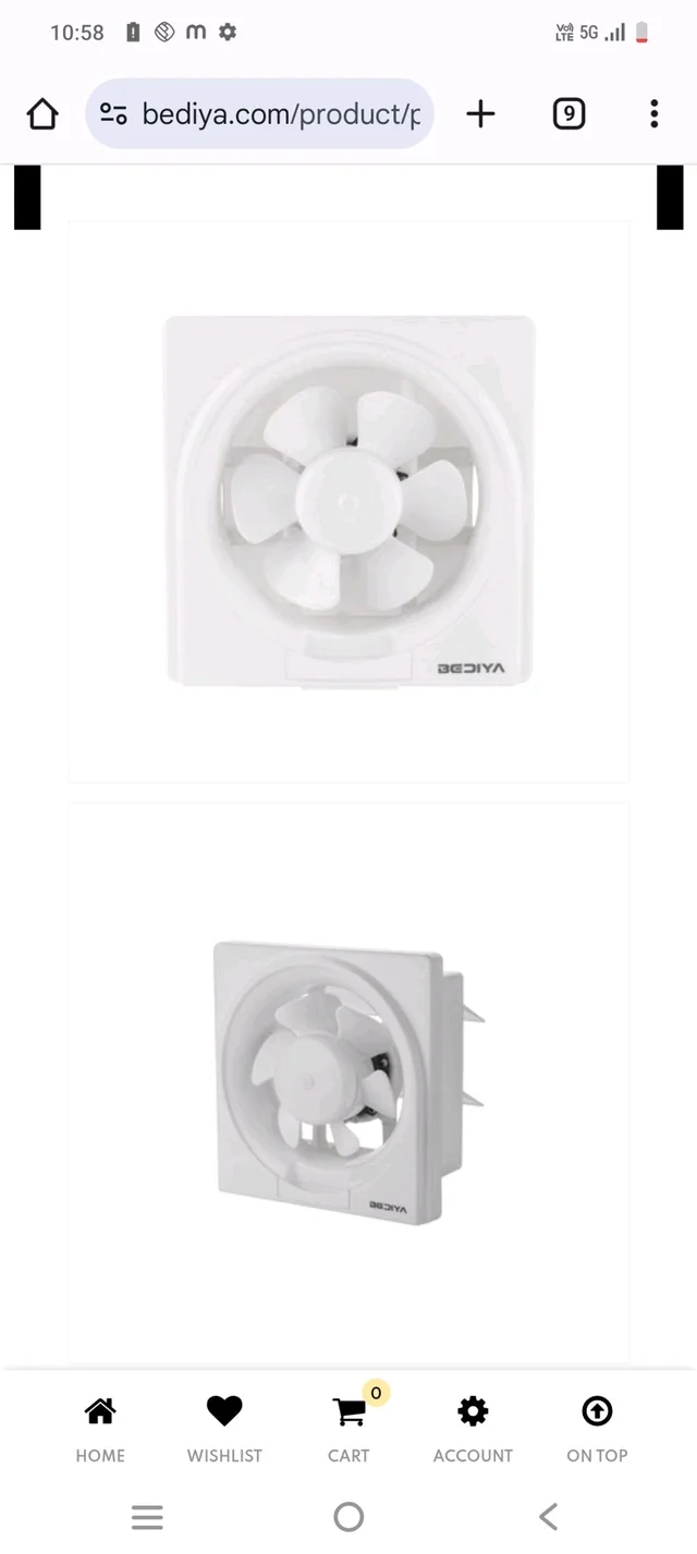 BEDIYA  GUSTY  VENTILTION FAN 