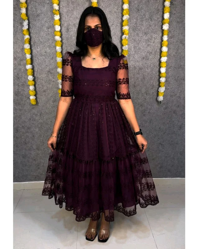 Princess Frock - S, Wine