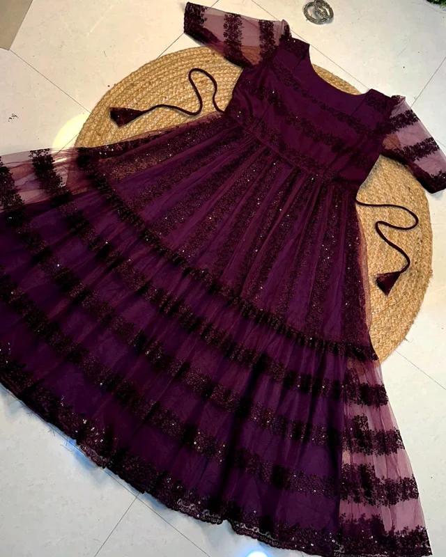 Princess Frock - M, Wine