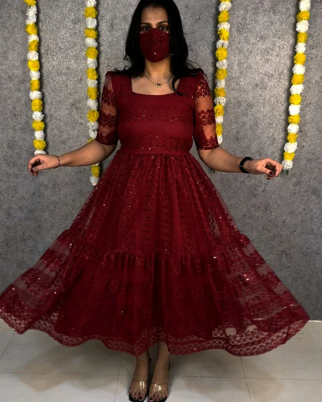 Princess Frock - 3XL, Maroon