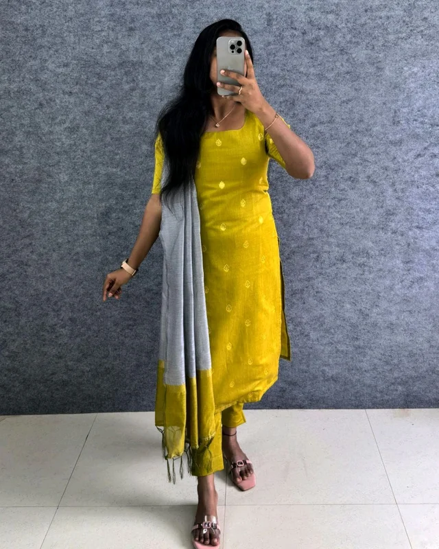 Silk Kurta Set - 3XL, Lime