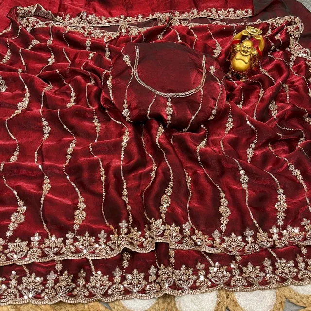 Beads Saree