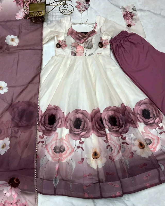 Mahi Floral Gown - XL, Onion